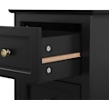 Miniatyrbillede 9 af 9: Rootz Hvidt sengebord - Natbord - Opbevaringsskab - Elegant design - Rigelig opbevaring - Holdbar konstruktion - 40 cm x 60 cm x 30 cm