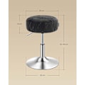 Pikkukuva 7 / 7: Rootz Makeup -jakkara - Kauneusjakkara - Vanity -tuoli - Korkeuden säädettävä ja pyörivä - 38 cm D x 44-60cm H - Black