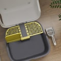 Miniatyrbillede 9 af 11: Rootz Cat Litter Box med låg - Låsbar og let at rengøre - dækket - 50 cm x 50 cm x 39 cm