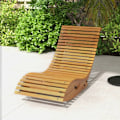 Miniatyrbild 9 av 9: Rootz gungstol - Gungstol i trä - Ergonomisk trädgård - Solstol S-form - Granträ - Furu - Teak - 130L x 60W x 60H cm