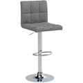 Miniatyrbillede 5 af 6: Rootz Højdejusterbar barstol - Bordskammel - Drejestol - Forkromet holdbarhed - Ergonomisk design - Gulvbeskyttelse - 44cm x 38cm x 92-114cm