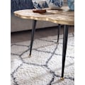 Pikkukuva 4 / 7: Rootz sohvapöytä alumiini puulevy 64x64x37 cm sohvapöytä metalli kulta - Design olohuoneen pöytä pyöreä - Pieni sohvapöytä Moderni - Sivupöytä sivupöy