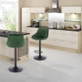 Miniatyrbillede 4 af 9: Rootz Velvet Barstol - Justerbar bordstol - Drejelig barstol - Komfortabel, Alsidig, Robust - 84cm-106cm x 35cm x 38cm