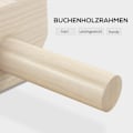 Miniatyrbild 4 av 10: Rootz bokträ push-up barer - träningshandtag - träningshållare - stöder upp till 120 kg - 30 cm x 13 cm x 10 cm