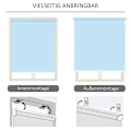 Miniatyrbillede 6 af 7: Rootz Vertical Awning - Balcony Awning - Side Roller Blind - Awning - Window Roller - Cream White - 120 x 200 cm