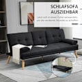 Miniatyrbillede 4 af 11: Rootz Sofa Bed - Guest Bed - Justerbar ryglæn - Max Comfort - Foldningstabel - 181x77x78 cm - Grå