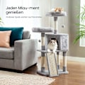 Miniatyrbild 2 av 5: Rootz Cat Tree - Scratching Post - Cat Tower - Space -Saving Design - 50 X 35 X 115 CM - Mysig grotta + 2 -plattformar för lek och avkoppling