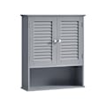 Miniatyrbillede 1 af 7: Rootz Badeværelsesskab - Opbevaringsenhed - Organizer - MDF-konstruktion - Mystical Grey - 30cm x 30cm x 82cm - Letvægts - Robust - Nem montering