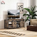 Miniatyrbillede 2 af 11: Rootz TV Lowboard - TV Stand - Media Console - 6 Rum - til 60 "TVS - 120 cm x 40 cm x 54 cm - Rustik industriel design