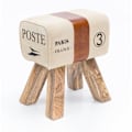 Miniatyrbillede 5 af 7: Rootz Turnbok Taburet - Bænk - Bænk - Gymnastikskammel - Springbok - Canvas - Læder - Træ - Brun