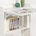 Miniatyrbillede 7 af 7: Rootz sammenklappeligt skrivebord - Computerbord - Arbejdsbord - Multifunktionelt, pladsbesparende, sikkert låsedesign - Hvid - 64 cm x 82 cm x 58 cm