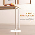Miniatyrbild 6 av 10: Rootz matbord för 6 personer - Utfällbart bord - Platssparande matbord - Lätt att rengöra - 160L x 70W x 76H cm - MDF och stål