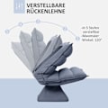 Miniatyrbillede 4 af 9: Rootz drejelig lænestol - Vippelig ryglæn - Læderlook stol - Justerbart ryglæn - 360° roterende sæde - Åndbart mikrofiberbetræk - 62cm x 70cm x 95cm