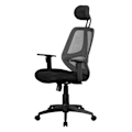 Miniatyrbillede 3 af 10: Rootz Kontorstol - Drejestol - Executive stol - Justerbar - Nakkestøtte - Ergonomisk - Sort