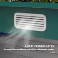 Miniatyrbillede 6 af 10: Rootz Steel Garden Tool Shed - Opbevaringsskur - Udstyrshus - Sikker opbevaring - 249b x 121t x 166/183h cm