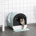 Miniatyrbillede 2 af 7: Rootz Cat kattebakke - Affaldsbakke - Affaldsscoop - Affaldsmåtte Grøn - Grøn - 43x44x47 cm