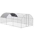 Miniatyrbild 5 av 5: Rootz Chicken Coop - Husdjursbur - Utomhusfjäderfähus - Hönsbur - Ankhus - Kaninhus - Med skärm taklås - Silver - 280L x 570W x 197H cm