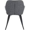 Miniatyrbild 5 av 9: Rootz Set med 4 matstolar - Köksstolar - Moderna sittplatser - Ergonomisk design - Andas linne - Golvskydd - 49cm x 43cm x 81cm