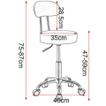 Miniatyrbild 3 av 8: Rootz Ergonomic Swivel Pall - Kontorsstol - Justerbar sits - Högkvalitativt konstläder - Slitstark metallram - Flexibel 360° rotation - 75cm-87cm x 35