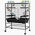 Miniatyrbillede 1 af 11: Rootz Hamster Cage med rør - gnaverhus - Small Animal Habitat - Øvelse sjov - 109 cm x 82 cm x 46 cm, sort