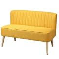 Miniatyrbillede 6 af 7: Rootz Sofa - 2 personers stofsofa - Sofasæde - Lounge Sofa - Gul - 117 x 56,5 x 77 cm