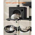 Miniatyrbild 4 av 6: Rootz Large Cat Scratching Post - Kitty Furniture - Multi-Level Scratcher - Ink Black - 60cm x 50cm x 206cm