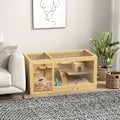 Miniatyrbillede 2 af 6: Rootz smådyrsbur - Vandflaske - Hamsterbur - Inklusiv tilbehør - Drinker - Grantræ - Naturlig - 100 X 50 X 50 Cm