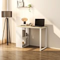 Miniatyrbillede 8 af 11: Rootz Compact Computer Desk - Small Office Desk - Moderne arbejdsområde -bord - Opbevaringsrum - 100 x 54 x 75 cm
