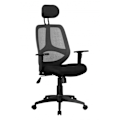 Miniatyrbillede 10 af 10: Rootz Kontorstol - Drejestol - Executive stol - Justerbar - Nakkestøtte - Ergonomisk - Sort