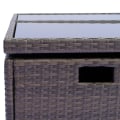 Pikkukuva 10 / 11: Rootz polyrottinki istuin - ruskea, kerma - pe, alumiini, polyesteri - 47,24 cm x 47,24 cm x 29,13 cm