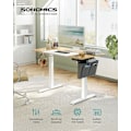 Miniatyrbillede 2 af 8: Rootz elektrisk stående skrivebord - Justerbart skrivebord - Sit Stand Skrivebord - Spånplade stålramme - Pastel Gul-Base hvid - 60 cm x 120 cm x (72-