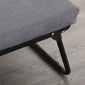 Miniatyrbild 10 av 11: Rootz hopfällbar gästsäng 2-i-1 - Grå - Polyester, stål, skum - 75,59 cm x 26,77 cm x 14,56 cm