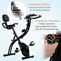 Miniatyrbillede 4 af 11: Rootz motionscykel 2-i-1 - Sort - Stål, Abs - 42,12 cm x 20,47 cm x 43,3 cm