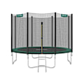 Pikkukuva 1 / 8: Rootz 366cm trampoliini - puutarhatrampoliini - ulkotrampoliini - galvanoitu teräsrunko - turvaverkko - EPE-vaahtopehmuste - 366cm x 90cm - musta-vihr