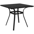 Miniatyrbillede 10 af 10: Rootz udendørsbord til 4 personer - Terrassebord - Havebord - Elegant design - Holdbart stål - Let at rengøre - 80 cm x 80 cm x 72 cm