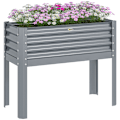 Pikkukuva 10 / 10: Rootz-korotettu kasvien istutuslaatikko - Puutarhaistuin - Korotettu puutarhasänky - Säänkestävä - Ergonominen muotoilu - Helppo koota - 100 cm x 45 c