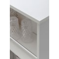 Miniatyrbillede 7 af 7: Rootz Hvid 120 x 107,5 x 60 cm Barbord Køkkenbord i træ - Bardisk med integreret hylde - Bar Bistro Bord Køkken Rektangulært - Festbord træbord - Vægm