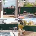 Miniatyrbillede 7 af 7: Rootz HDPE Privacy Fence Screen - Solbeskyttelse - Udendørs Barriere - UV resistent - Rivefast - Vejrbestandig - Flere størrelser (1m-2m x 6m-25m)