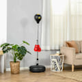 Miniatyrbild 2 av 5: Rootz Punching Ball Set - Stålåda - Fitness Boxningssäck Träningsset - Höjdjusterbar med 1 par handskar - Lämplig för proffs och nybörjare - Svart - 4