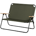 Miniatyrbillede 11 af 11: Rootz 2-personers campingstol - Bærbar havestol - Direktørstol - Komfortable siddepladser - Holdbart stålstel - Sammenfoldeligt design - 141 cm x 67 c