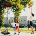 Miniatyrbillede 2 af 6: Rootz Basketball Stand - Basketball Hoop - Højdejusterbar - Meget stabil - Stål/PE - Sort - 131 x 49 x 195-250 cm