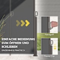 Miniatyrbillede 5 af 10: Rootz Side Awner - Udvidelig uigennemsigtig beskyttelse af privatlivets fred - Solbeskyttelse - UV -resistent - 300 x 180 cm