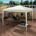 Pikkukuva 2 / 9: Rootz Gazebo Pop-Up -teltta - Vedenpitävä pagodi - Aurinkosuojakatos - UV- ja sadesuoja - Helppo asennus - Säädettävä korkeus - 3 m x 3 m - Beige