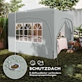 Miniatyrbillede 6 af 11: Rootz 3x3m Gazebo - Pop -Up Garden Telt - Bærbart husly - UPF50+ Beskyttelse - 300x300x273cm