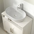 Miniatyrbillede 4 af 6: Rootz Badeværelse Enhed Vaskbassinskab - 2 Door Badeværelse Opbevaring - Justerbare hylder - Fugtbestandig - 60x30x63 cm