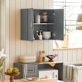Miniatyrbillede 3 af 7: Rootz vægskab - Badeværelsesskab - Medicinskab - Alsidig opbevaring - Justerbare hylder - Robust MDF-konstruktion - 60cm x 60cm x 30cm