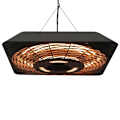 Pikkukuva 1 / 8: Rootz-kattolämmitin - Sähköinen patiolämmitin - 5-tilan lämmitin - Kaukosäätimellä varustettu lämmitin - LED-valo - Alumiini - Musta - 45 x 45 x 10 cm