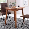 Miniatyrbillede 2 af 6: Rootz værelses spisebord Sheesham 80x78x80 cm massivt træbord - Designer køkkenbord træ - Massivt træbord Rustikt - Spisebord Massivt ægte træ Moderne