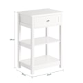 Miniatyrbillede 5 af 7: Rootz Modern Sengebord - Sidebord - Natbord - Kompakt design - Alsidig brug - Rigelig opbevaring - 45 cm x 68 cm x 29 cm