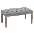 Pikkukuva 1 / 8: Rootz-pehmustettu sohva - Vuodesohva - Classic/Vintage - Harmaa - 81 x 41 x 41 cm